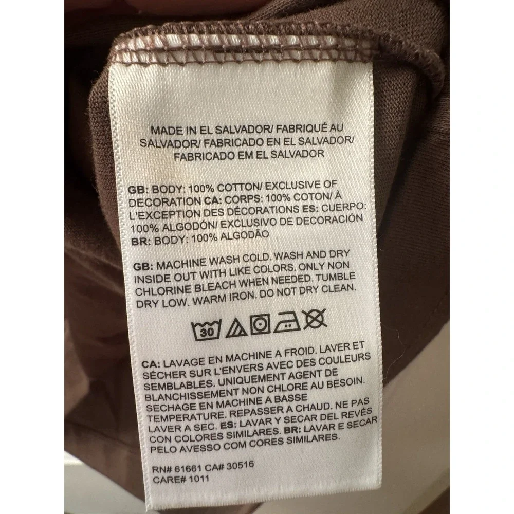 The North Face TNF Bear Short Sleeve Tee Brown Smokey Size S Graphic